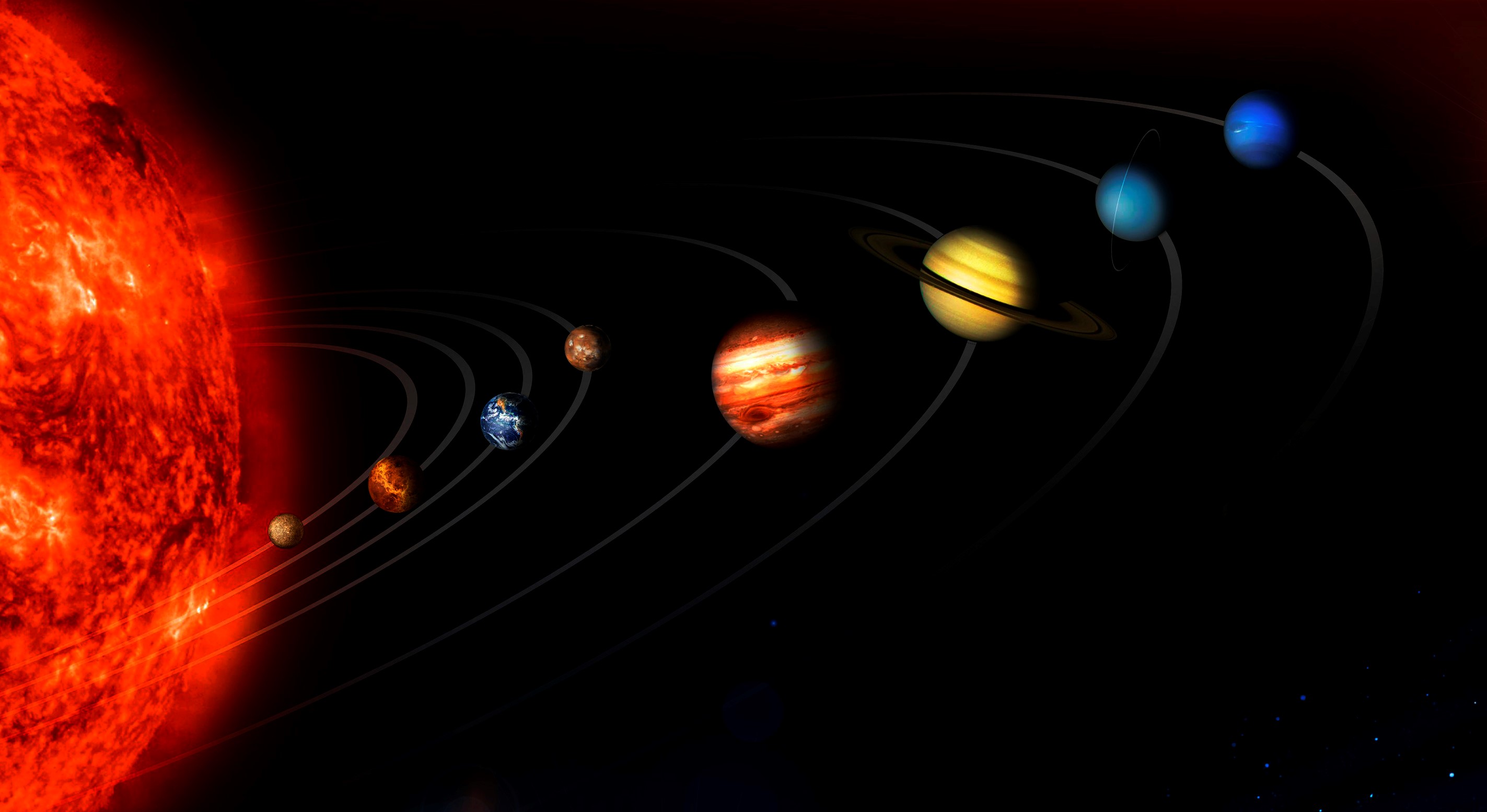 An image of our solar system